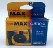 KODAK MAX OUTDOOR 27 Exp Single Use Disposable Camera ~ Sealed ~ Exp.04/2000