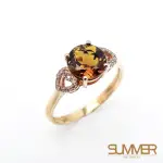 【SUMMER寶石】天然碧璽18K金戒指 1.2CT(KG-5)