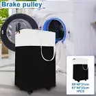 Laundry Basket Collapsible Laundry Hamper Portable Rolling Laundry Basket