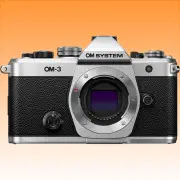 OM SYSTEM OM-3 Mirrorless Camera With Kit Box Silver - Brand New