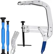Glarks 3Pcs Universal Valve Spring Compressor and Valve Lapper Set, Small Engine Valve Spring Removal Tool with Valve Lapping Tool for Motorcycle Car Vehicle