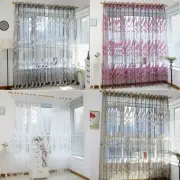 Soft Wheat Sheer Curtain Tulle Window Clear Voile Drape Valance Panel Fabric QQ