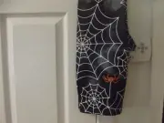 NoBo Junior Halloween Seamless Ankle Legging Spider Web *sz M (7-9)