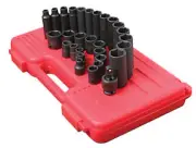 29 Pc. 3/8" Drive Metric Master Impact Socket Set SUU-3329 Brand New!