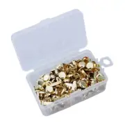 200 Pcs -legged Nails Brass Fasteners for Kids Craft Brad Paper Office