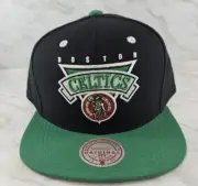 New Mitchell & Ness BOSTON CELTICS Team Retro Badge NBA Snapback Cap Hat OSFM