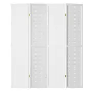 Artiss 4 Panel Room Divider Screen 164x170cm Pegboard White