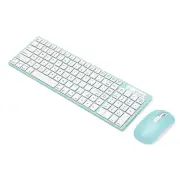 Bonelk KM-322 Slim Wireless Keyboard and Mouse Combo (Teal)