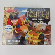 Melissa & Doug Jigsaw Floor Puzzle Pirate’s Bounty 100 Pcs 2’x3’ Ages 6+ Sealed