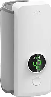 Breastmilk Bottle Warmer – Portable Baby Bottle Warmer | Wireless Battery-Powered Bottle Heater for Travel, Adjustable Temperature Milk Warmer with Digital Display for Baby Feeding On-The-Go