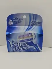 4 Pack of Gillette Venus Divine Cartridge Refills For Razor Blades NEW Rare