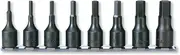 Koken Short Hex Bit Socket Rail Set, 8 Pieces/Rail 7.9 inches (200 mm), No.3012M25-Size, RS3012M/8-L25, RS3012M/8-L25