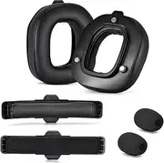 Yaowanguan Earpads Mod Kit for Astro A50 Gen 4,A50 Gen 5,A50 X Wireless Gaming Headset,Replacement Ear Cushions Headband Microphone Foam Accessories Kit for Astro A50 Gen 4/Gen 5/A50X(Protein Leather)