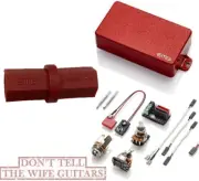 EMG 81 RED ACTIVE SOLDERLESS HUMBUCKER PICKUP SHORT SHAFT POTS ( HEX DRIVER )