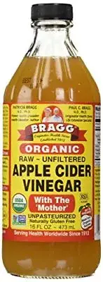Bragg USDA Gluten Free Organic Raw Apple Cider Vinegar, With the Mother 16 ounce