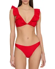 Milly Ruffled Bikini Top