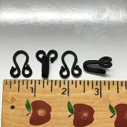 Dritz 767 Covered Hook & Eye Closures, Black 2-Count