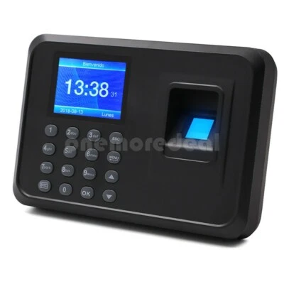 F01 Biometric Fingerprint Time Clock Employee 2.4" Screen Multi-Language dl45
