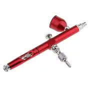 Gravity Feed Spray Airbrush Paint - Red For