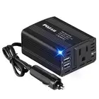 150W Power Inverter 12V DC to 110V AC Car Charger with Dual USB Ports