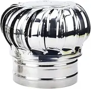 Extractor Fan Ventilation Fans Roof Ventilator, 201 Stainless Steel Non Power Roof Ventilator, 110/160/200mm Durable Wind Turbines Attic Air Vent Ventilating Fan Exhaust Fan (Color : 110mm) (Color :