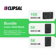 Clipsal Iconic Solid Black Bundle