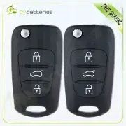 2pc Replacement Flip Folding Entry Remote Remote Fob Key Shell For KIA Sportage