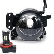 Car Fog Light Assembly Compatible With BMW For 323i 2006-2009 For 325i 330i 2006 For 545i 2004-2005 Car Fog Light Front Bumper Fog Lamp Halogen Headlight 63176920704(1 pair No bulbs)