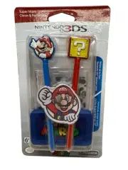 Nintendo 3DS / XL Super Mario Clean & Protect Kit Mario & ? Stylus PowerA NEW
