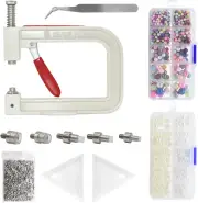 Pearl Setting Machine and Hand Press Pearl Setting Tools 5 Sizes Colorful No Hol