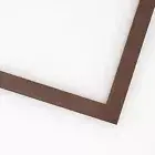 15x18 Flat Dark Brown Wood Picture Frame UV Acrylic and Foam Board