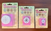 Rare 3 x McGill Stacking Crystals Sunshine SPARKLE Craft Card Punches Set