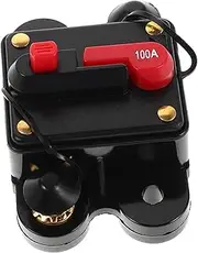 VINTORKY Solar Panel Breaker 100A Metal Circuit Breaker Box for Boat Motor Audio Inline Fuse Holder User-Friendly Installation
