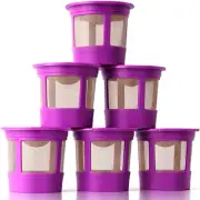 6 Reusable K Cups for Keurig Coffee Makers