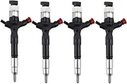 4PCS Common Rail Fuel Injector 23670-30190, Compatible for Toyota Hilux 2010-2015, 2KD/1KD-FTV Diesel Turbo Injection System