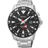 在飛比找Yahoo奇摩購物中心優惠-SEIKO Sportura GMT 大錶徑人工動能運動錶(