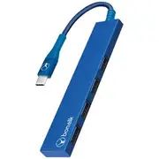 Bonelk Long Life USB-C to USB-A Hub 4 Port Blue