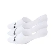 Mens Bamboozld 3 Pack White Invisible No Show Socks