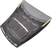 Compatible For Porsche Taycan 4S Turbo Turbo S 2019 2020 2021 2022 2023 2024 Carbon Fiber Car Front Engine Hood Vent Cover(Double Carbon)