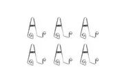 6PK Entr e Large Scroll Plate Stand 21cm Display Holder Rack Storage Chrome