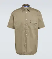 [Junya Watanabe] Junya Watanabe Cotton-blend poplin shirt UK 15 green