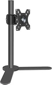 Adjustable Arm Desk Mount Single Monitor Desk Stand, Freestanding Steel Monitor Mount with Height Adjustable, Swivel, Tilt, Rotation, Fits 17"-32'' Monitors, Holds up to 17.6lbs Monitor Arm Desk Mount