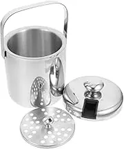 1 Set Insulated Ice Cube Bucket with Lid Double Wall Stainless Steel for Parties and Events Smooth Surface for Easy Cleaning Multipurpose Beverage Cooler for Wine and Beer