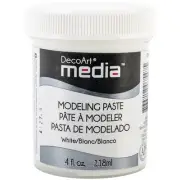 DecoArt Media Modeling Paste 4oz-White DMM21