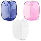Pop Up Hamper, Mesh Popup Laundry Hamper, Clothes Basket, Collapsible Hamper