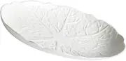 UKCOCO Delicate Ceramic Fish Steaming Platter for Serving Fish Desserts Appetizers for Family Gatherings Restaurants Events Easy to Clean Food Serving Plate