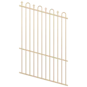 ProtectorAl 0350-1200W x 1800H Primrose Loop & Spear Top Pool Fence Panel Raked Up to 15º