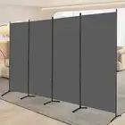 YASRKML 4 Panel Partition Room Dividers, Folding Privacy Screen for Office, Room