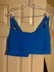 Old Navy Active Go Dry MED Support 2X Sports Bra CROSS STRAP Back ROYAL BLUE NWT