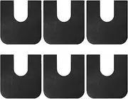 SUIOPPYUW 6pcs Absorbent Disposable Commode Mat | Deodorizing U-Shape Toilet Floor Mat Toilet Floor Mats | Non-Slip Training Mat